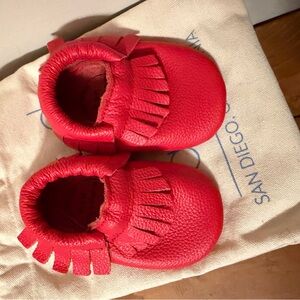 BirdRockBaby Red Baby Moccasins